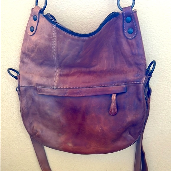 Bed Stu Handbags - Bed Stu Brown Distressed Leather Hobo Bag